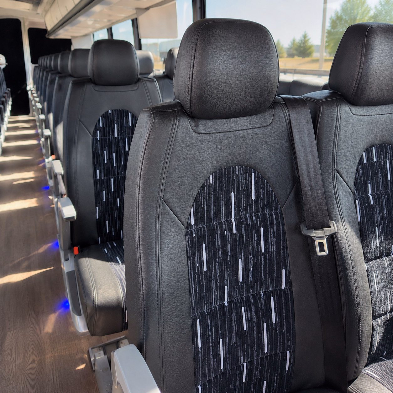 pasco charter bus services interior